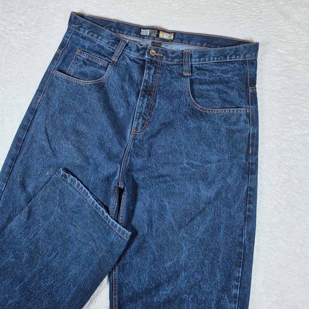 Vintage Southpole Baggy Jeans Mens 40 Blue Denim Streetwear Relaxed Fit RN 82628